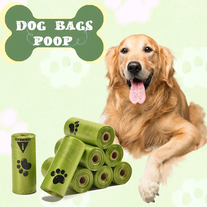 Eco-Friendly Pet Waste Bags - Biodegradable, Scented, Leakproof, for Dogs & Cats, Poop Bag Dispenser Included