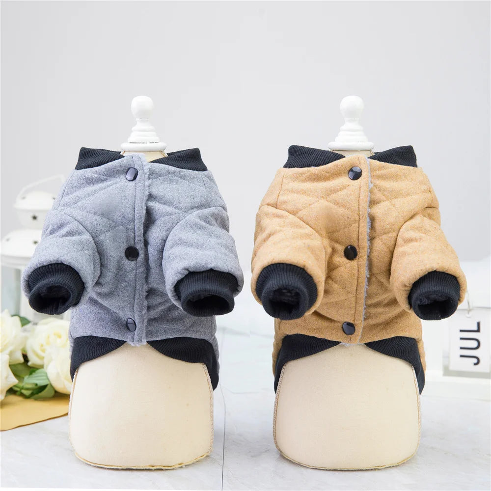 Pet Cats Dog Clothes Winter Warm Down Jacket For Small Dogs Cotton Chihuahua Hooded Clothes Dog Windproof Clothing Coat Apparel