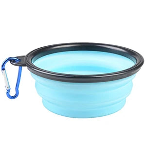 1000ml Large Collapsible Dog Pet Folding Silicone Bowl Outdoor Travel Portable Puppy Food Container Feeder Dish Bowl