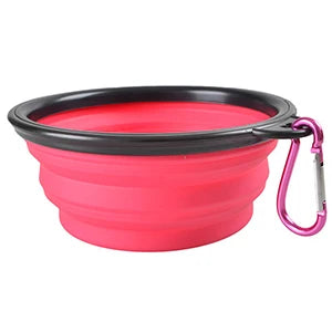 1000ml Large Collapsible Dog Pet Folding Silicone Bowl Outdoor Travel Portable Puppy Food Container Feeder Dish Bowl