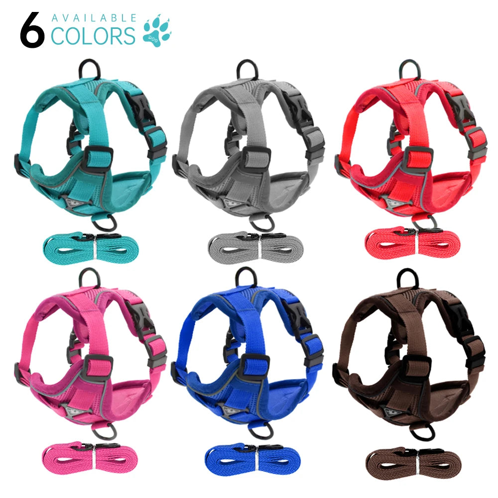 Cat Harness Escape Proof Breathable Cat Harness and Leash for Walking Outdoor Easy Control Pet Dog Cat Leash Reflective Harness