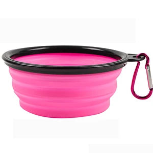 1000ml Large Collapsible Dog Pet Folding Silicone Bowl Outdoor Travel Portable Puppy Food Container Feeder Dish Bowl
