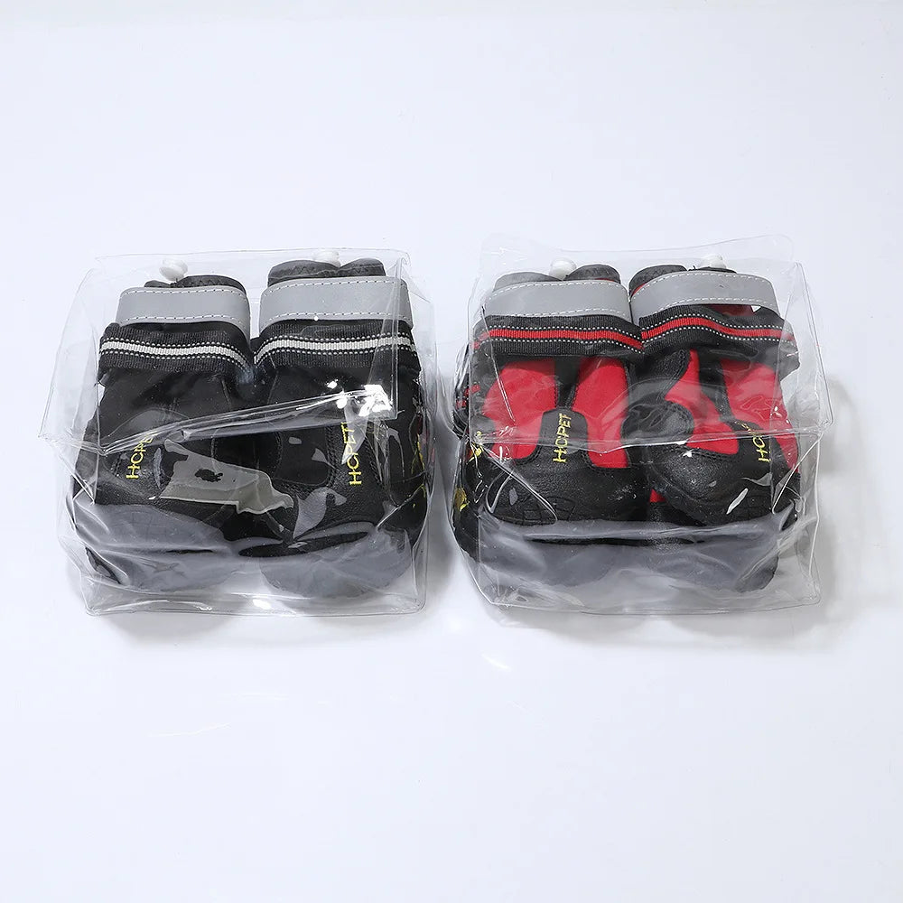 Reflective Dog Shoes Sneaker Waterproof Anti Skid Winter Dog Boots Footwear Socks Pet Shoes for Husky Medium Large dogs
