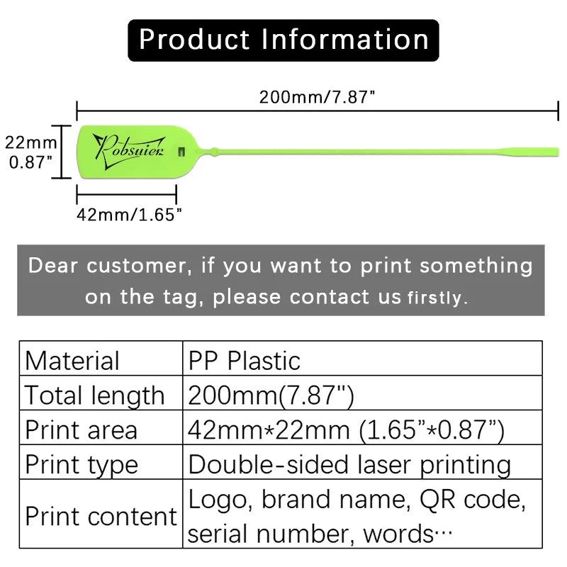 100Pcs Custom Clothing Hang Tags Personalized Plastic Security Print Garment Shoe Clothes Product Logo Gift Tag Label 200mm/7.8"