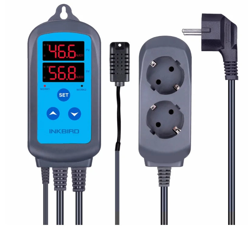 INKBIRD IHC-200 & 200 WiFi EU Socket&Plug Digital Humidity Controller for Household Humidifying and Dehumidifying for Free APP