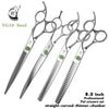 Crane 8 Inch Professional Pet Scissors Set Dog Grooming Scissor VG10 Steel Kit High-end Straight Curved Chunker Thinning Shears