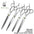 Crane 8 Inch Professional Pet Scissors Set Dog Grooming Scissor VG10 Steel Kit High-end Straight Curved Chunker Thinning Shears