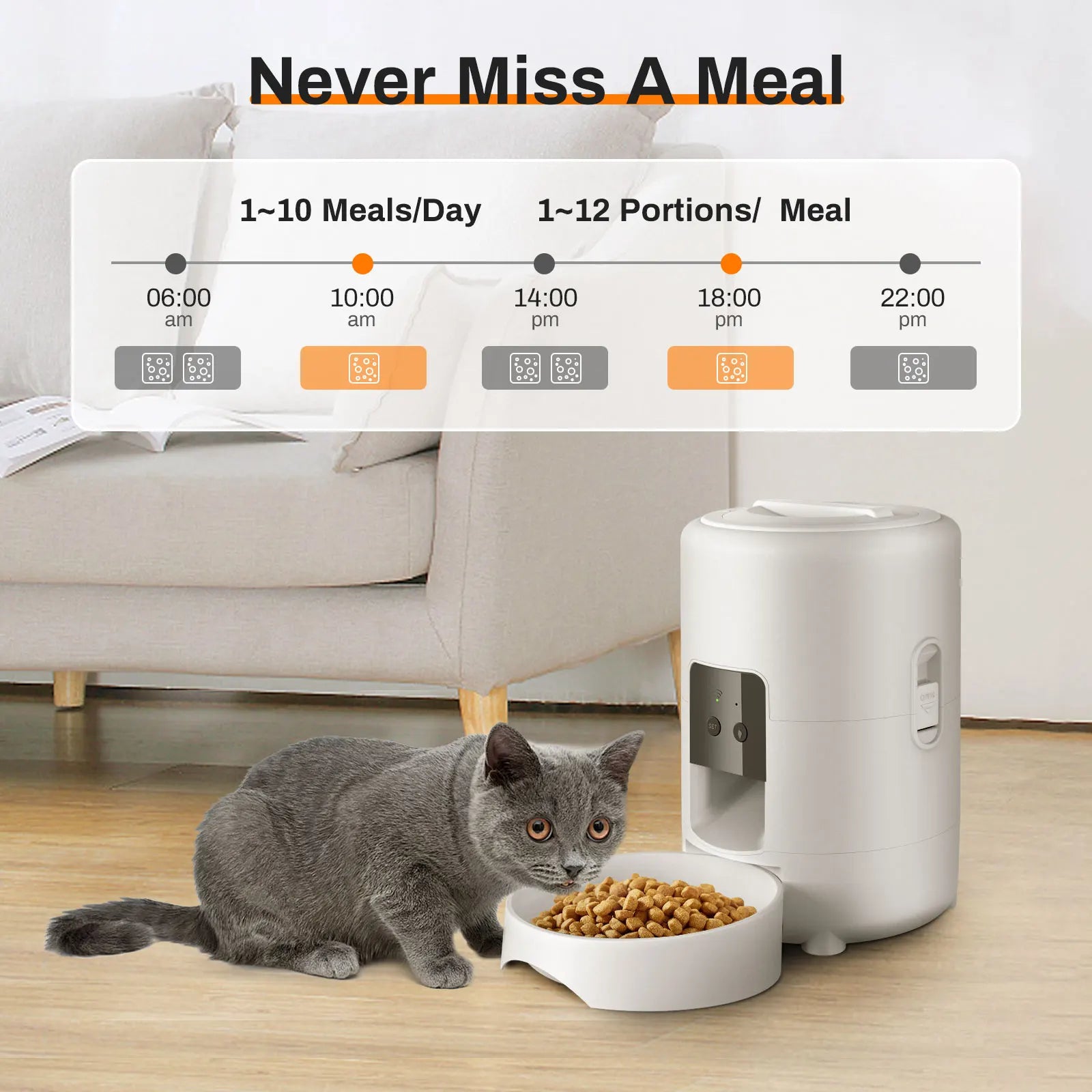 2L Camera Pet Feeder Timing Smart Automatic Feeder For Cats Dog Button WIFI APP Video Intelligent Dry Food Dispenser Dog Bowl