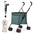 Wedyvko Shopping Trolley 33lbs 4 Wheels Dog Stroller Rotate Pink Pet Puppy StrollerTravel Hand Cart Folding einkaufswagen