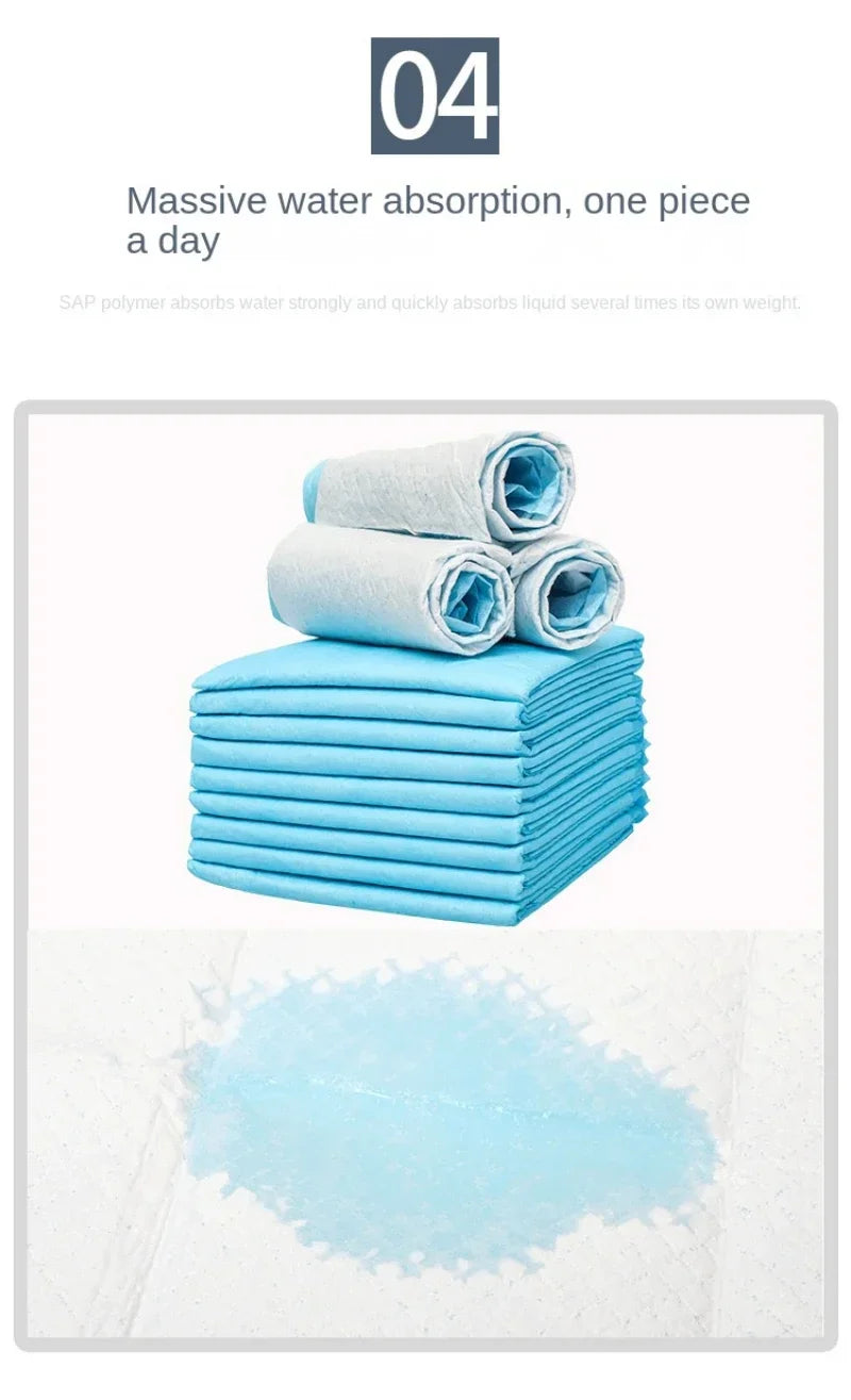 100/50/40/20PCS Pet Diaper Pads Absorbent Odor-Control Quick Dry Puppy Dog Training Pee Mats Pet Supplies Dog Toilet Disposable