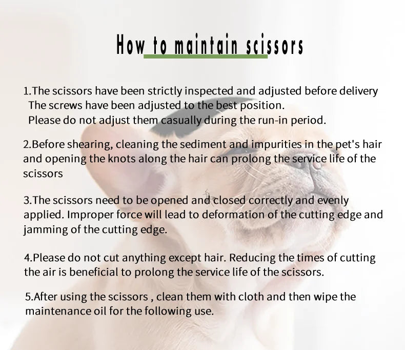 Crane 8 Inch Professional Pet Scissors Set Dog Grooming Scissor VG10 Steel Kit High-end Straight Curved Chunker Thinning Shears