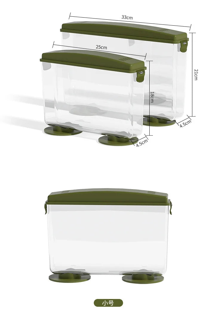 PET Aquariums Shrimp Cover Small Fish Shrimps Turtle Tank Insect Specialized Container Mini Portable Ecosystem Watertank