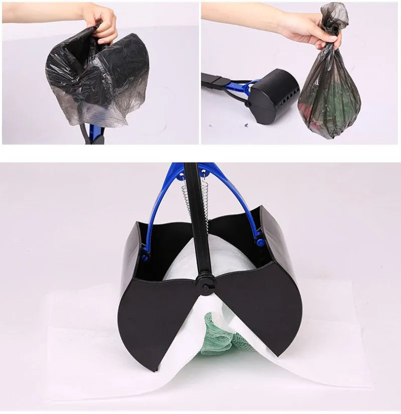 New Dog Poop Picker Extra Long Handle Large Collapsible Scooper Outdoor Dog Walking Cleaning Tool Feces Collector Pet Products