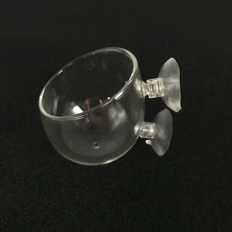 Glass Aquarium decoration Hanging fish tank Mini Crystal Pot Polka Water potted planting cylinder cup aquarium accessories