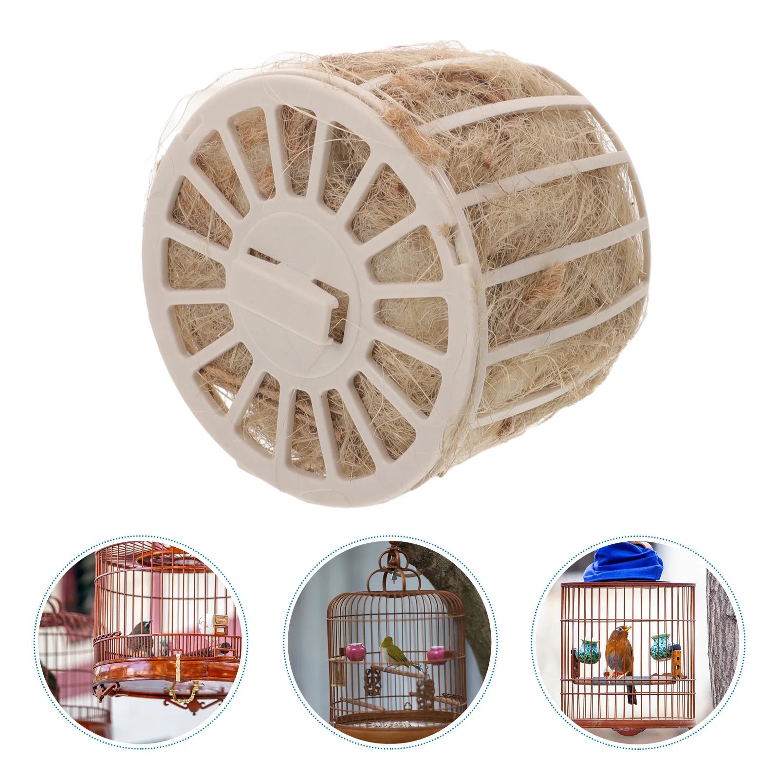 Bird Nest Toy Bird Cage Canary Hatching Breeding Bowl Parrot Hideaway Shelter for Budgie Finches Parakeet Conures Cockatiel