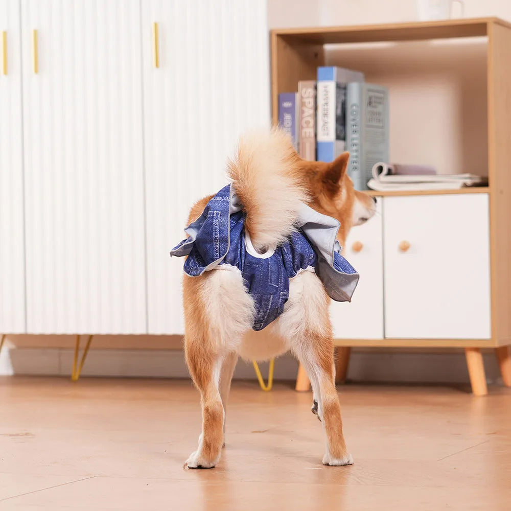 Reusable Female Dog Diapers Washable Premium Doggie Diaper for Girls Dogs Highly Absorbent Dog Shorts for Pet Heat Incontinence