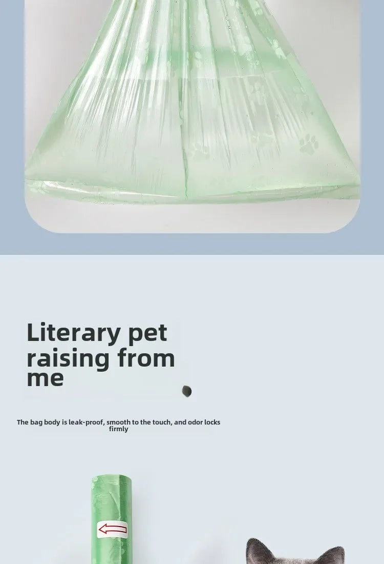 Litter Outdoor Home Clean Pet Poop Bag Solid Color Printed Pet Garbage Bag Clean Poop Bag Dog Walking Portable Poop Bag For Dogs