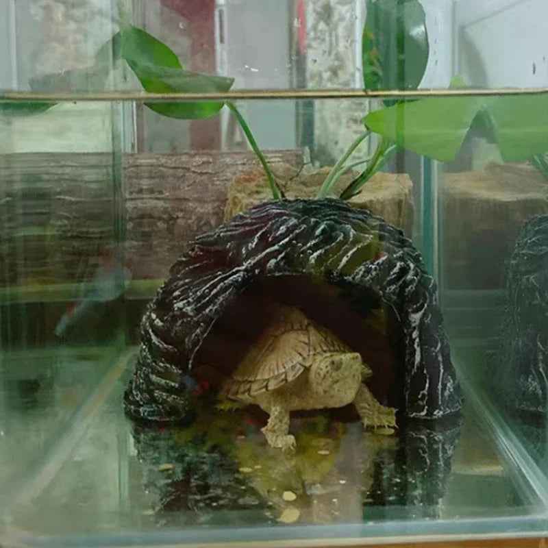 New Aquarium Decoration Resin Aquatic Fish Tank Ornament Decor Artificial Reptile Terrarium Turtle Accessories