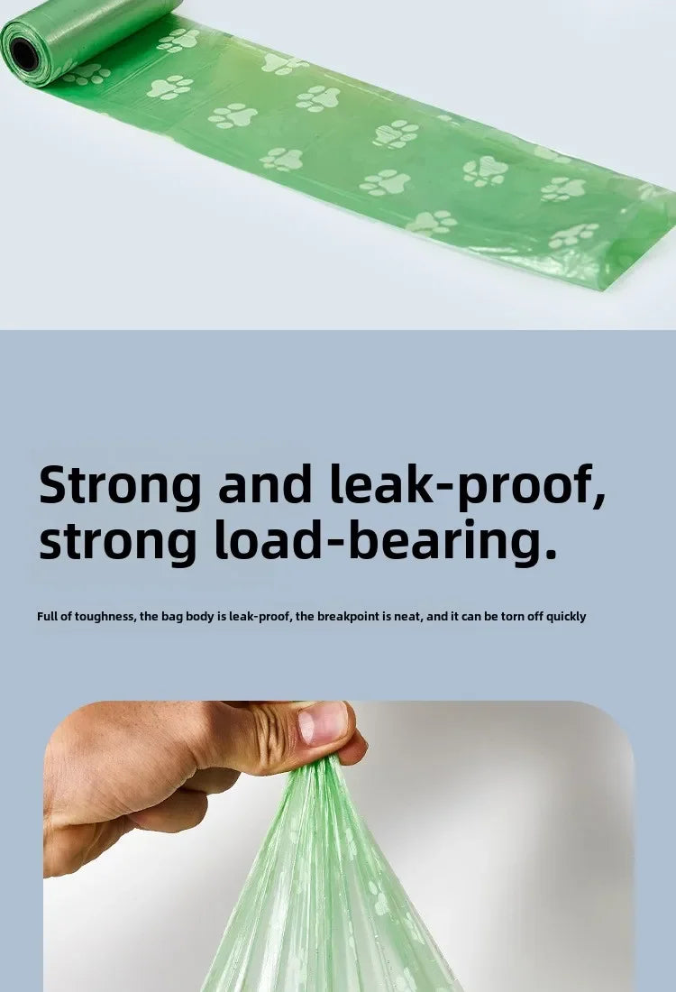 Litter Outdoor Home Clean Pet Poop Bag Solid Color Printed Pet Garbage Bag Clean Poop Bag Dog Walking Portable Poop Bag For Dogs