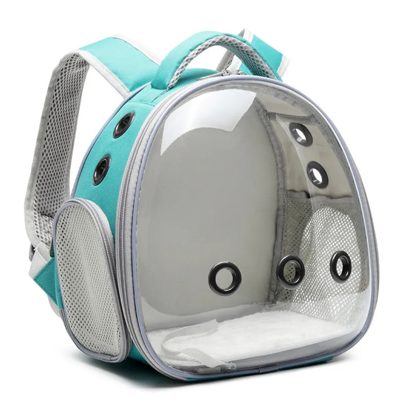 Bird Carrier Travel Bag Bird Backpack for Birds Parrots Small Pet Acrylic Bubble Portable Bird Cage Outdoor Travel Hiking