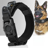 AirTag Tactical Dog Collar, with AirTag Holder and Handle Military Dog Metal Buckle Adjustable GPS Collar for Medium Large Dogs
