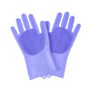 Pet Grooming Gloves Dog Cat Bathing Cleaning Glove Shampoo Scrubber Clean Soft Silicone Hair Removal Glove Hand Skin Protection