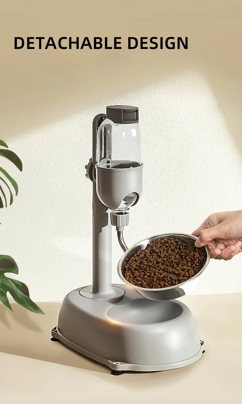 HOOPET Automatic Pet Dispenser Anti-tip Dog Bowl Drinking Water Bottle Feeder Hanging Kettle Cat Food Container Pets Supplies