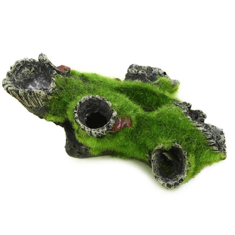Resin Breeding Hiding Cave Simulation Shrimp Cave House Decorative Props Tree House Shelter Crafts Arts for Aquarium Landscaping