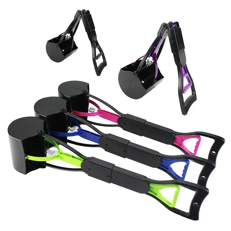 New Dog Poop Picker Extra Long Handle Large Collapsible Scooper Outdoor Dog Walking Cleaning Tool Feces Collector Pet Products