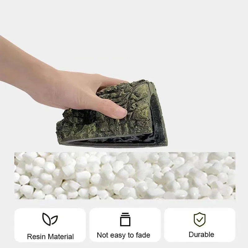 New Aquarium Decoration Resin Aquatic Fish Tank Ornament Decor Artificial Reptile Terrarium Turtle Accessories