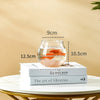 Transparent Round Ornamental Fish Tank Portable Goldfish Small Fish Bowl Pet Plastic Lightweight Desk Aquarium Bowl Home Decor