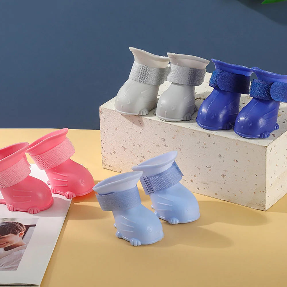 Brand New Pet Rainshoe Waterproof Anti-slip Rubber Boots For Small Medium Large Dogs Cats Outdoor Shoe Dog Boots Pet Accessories