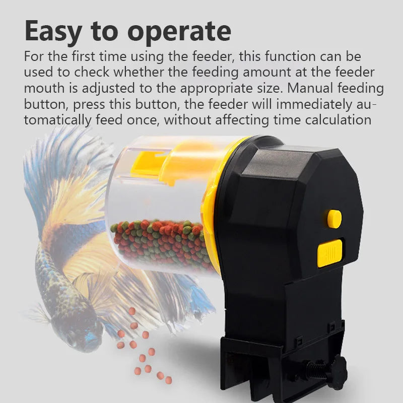 Automatic Fish Tank Feeder Intelligent Timing Automatic Feeder Aquarium Goldfish Feeder Large Capacity Goldfish Aquarium Feeder