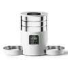 4.5L Automatic Cat Feeder With WiFi Button Smart Pet Cat/Dogs Food Dispenser Two Stainless Steel Bowls Feeder Pet Supplies