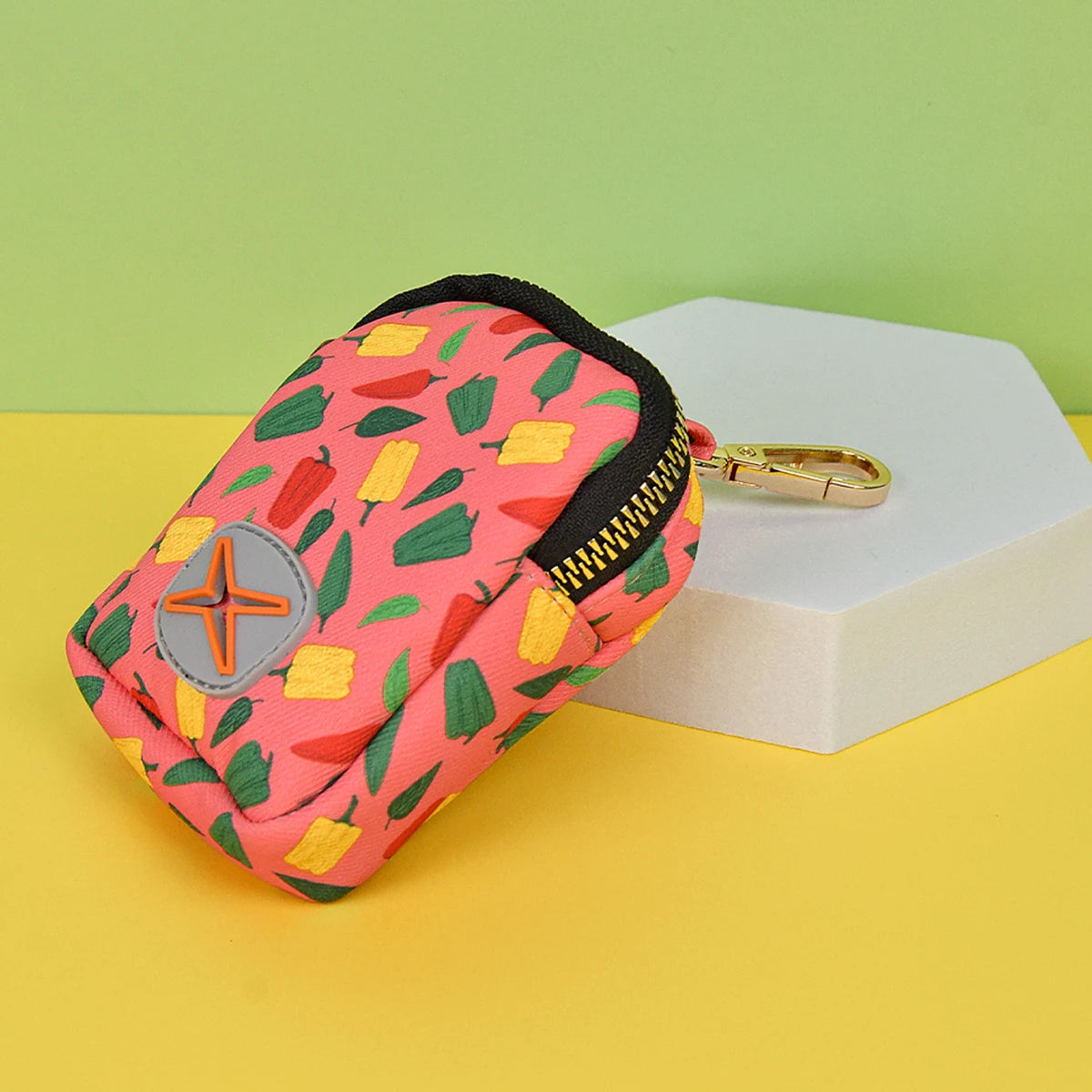 1 Pcs Valentine's Day and New Year's gift For Dog High Quality Designer Cute Pattern Gold Metal Hardward Dog Poop Bag Holder