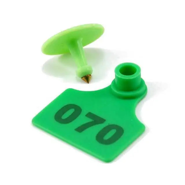 100-Piece Set: Plastic TPU Pig Ear Tags—Versatile Identification Solution for Cows, Goats, Sheep and All Farm Livestock