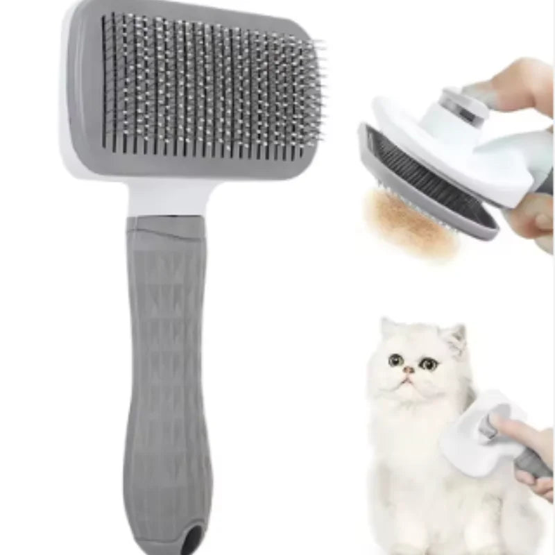 Pet Hair Remover Brush for Dogs And Cats Long Hair Grooming Comb Bath Cleaning Brush Essential Pet Supplies