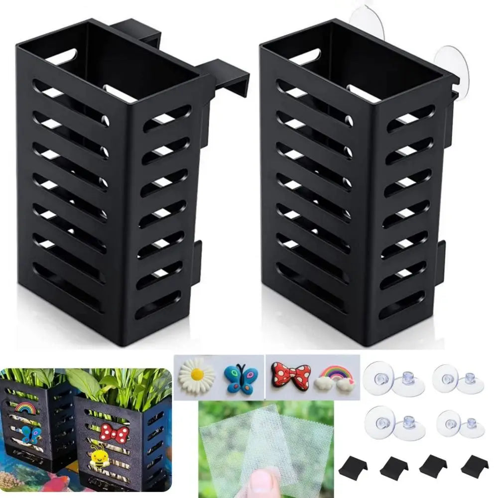 Hydroponic Aquarium Glass Plant Holder Water Landscape Planted Tank Emersed Plants Storage Rack Glass Pot Landscaping Basin