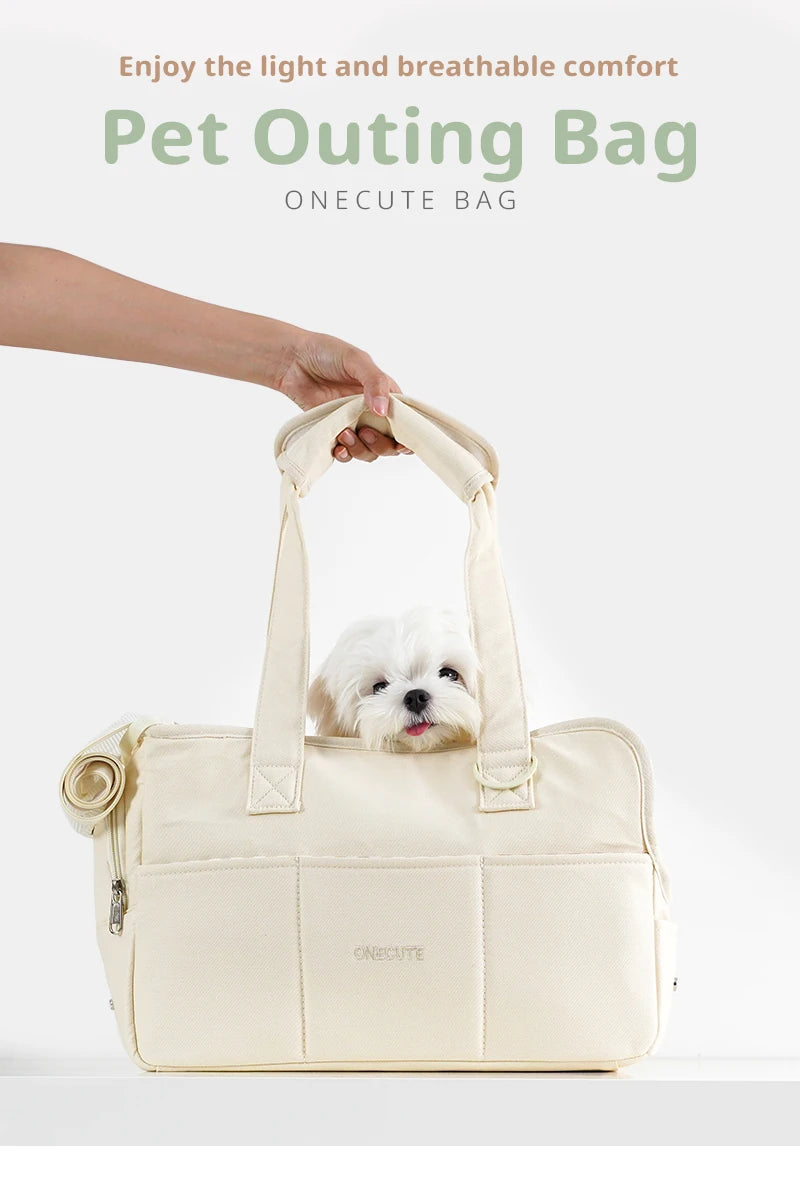 Pets go out and pack puppies. Portable one-shoulder bags are suitable for cats and small dogs to carry outdoors than bears.