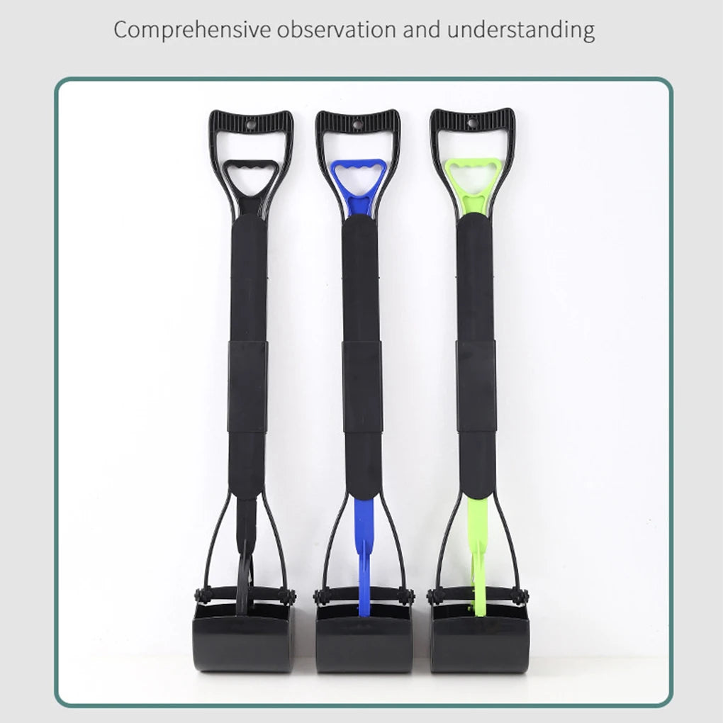 Pooper Scooper For Dog Jaw Clamp Heavy Duty Long Handle Poop Scooper For Dog Puppy Cat Waste Picker Pet Cleaning Shovel Tools