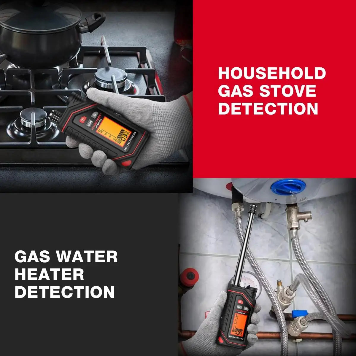 HABOTEST HT58PRO Gas Leak Detector Gas High precision gas sensor sensitive sensor portable combustible Gas Detector