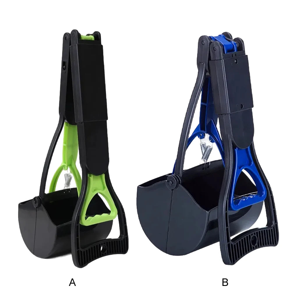 Pooper Scooper For Dog Jaw Clamp Heavy Duty Long Handle Poop Scooper For Dog Puppy Cat Waste Picker Pet Cleaning Shovel Tools