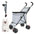 Multifunctional Cart Folding Portable  Durable Lightweight Market Purchase Bag Trolley,Pet Stroller,For Picnic