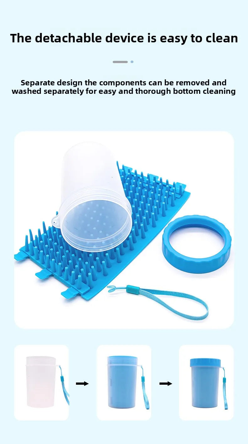 Dog paw cleaner foot rotate deep wash cup housebreak Cat paw cleaning cup cleaning dirty mud automatic pet foot paw washing cup