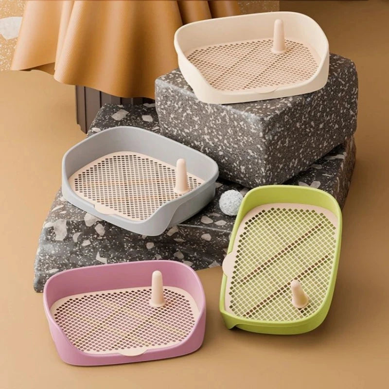 Pet Toilet for Small Dogs Cats Portable Dog Training Toilet Puppy Pad Holder Tray Pet Supplies Indoor Dog Potty Rabbit Toilets
