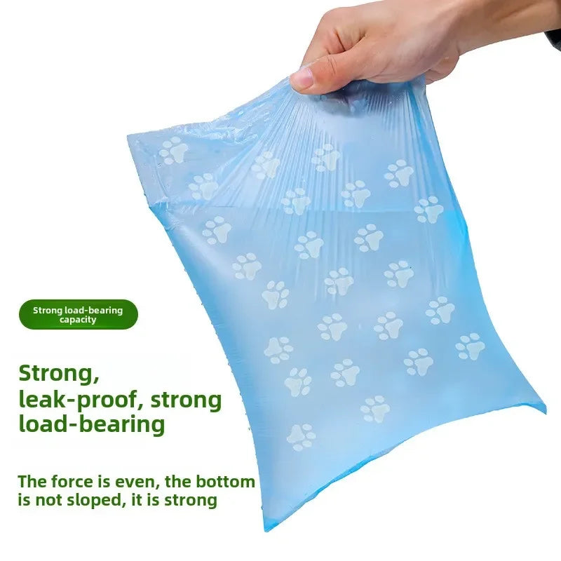 Litter Outdoor Home Clean Pet Poop Bag Solid Color Printed Pet Garbage Bag Clean Poop Bag Dog Walking Portable Poop Bag For Dogs