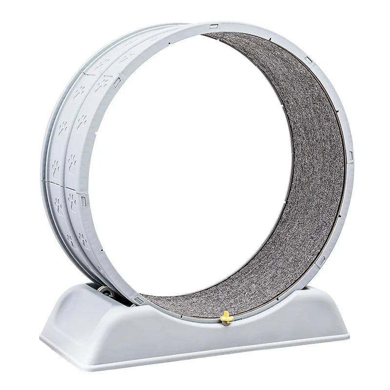 Cat Treadmill Silent Pet Fitness Roller Anti Pinch Foot Exercise Running Wheel with Detachable Carpet Cat Climbing Frame Pet Toy