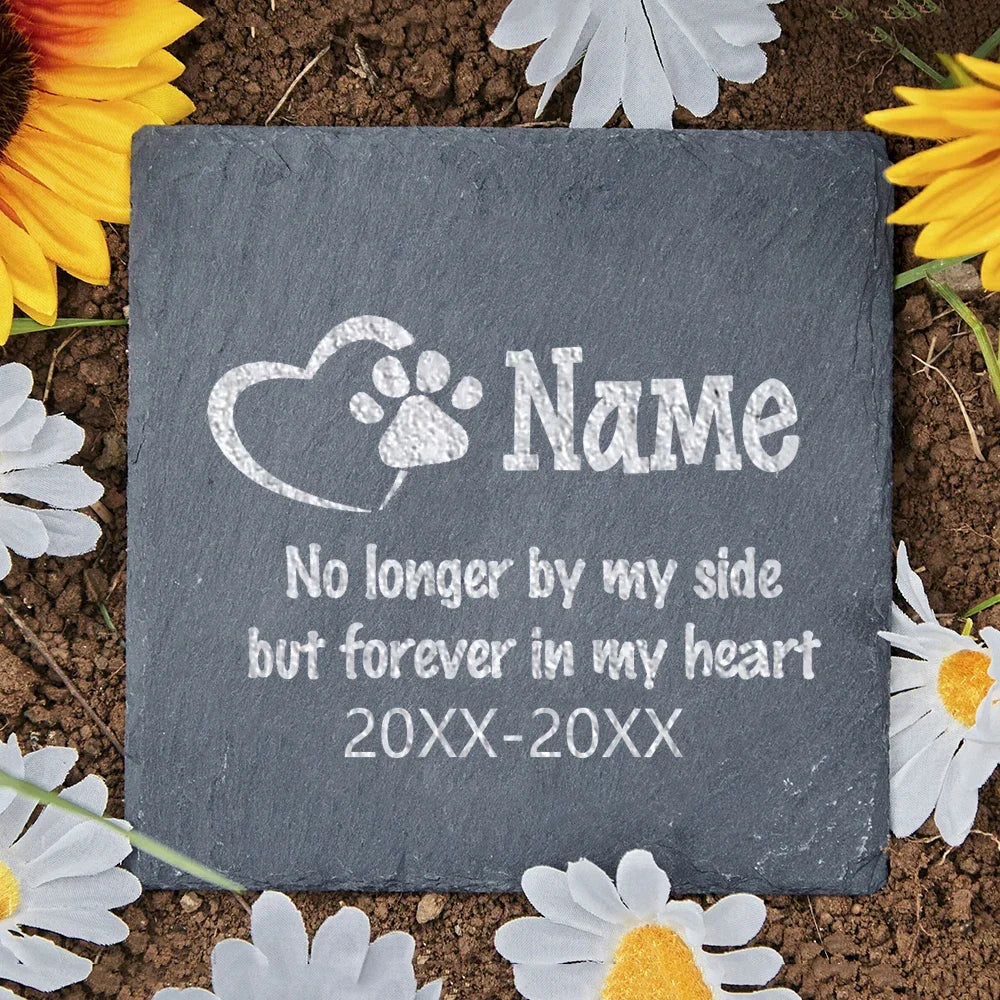 Personalized Pet Memorial Stone Custom Dogs Name of Death Personalized Pet Loss Gifts Dog Grave Marker Plaque Tombstone Custom