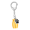 Small Keychain Pet Urn Portable Keep Precious Memories Keepsake Pet Hair Storage Jar Souvenir for Rabbit Kitty Bunny Puppy