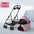 3 in 1 Folding Pet Stroller Detachable Carrier Easy Lock Canopy 30lbs for Medium Dogs Small Dogs Cats